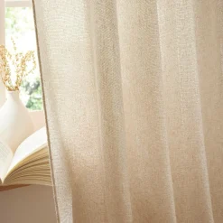 Rideau ajustable (140 x max 300 cm) Nils Beige