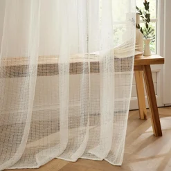 Rideau ajustable (140 x max 300 cm) Luis Ivoire