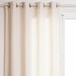 Rideau bouclette (140 x 260 cm) Jaiko Blanc