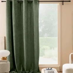 Rideau bouclette (140 x 260 cm) Winona Vert cédre