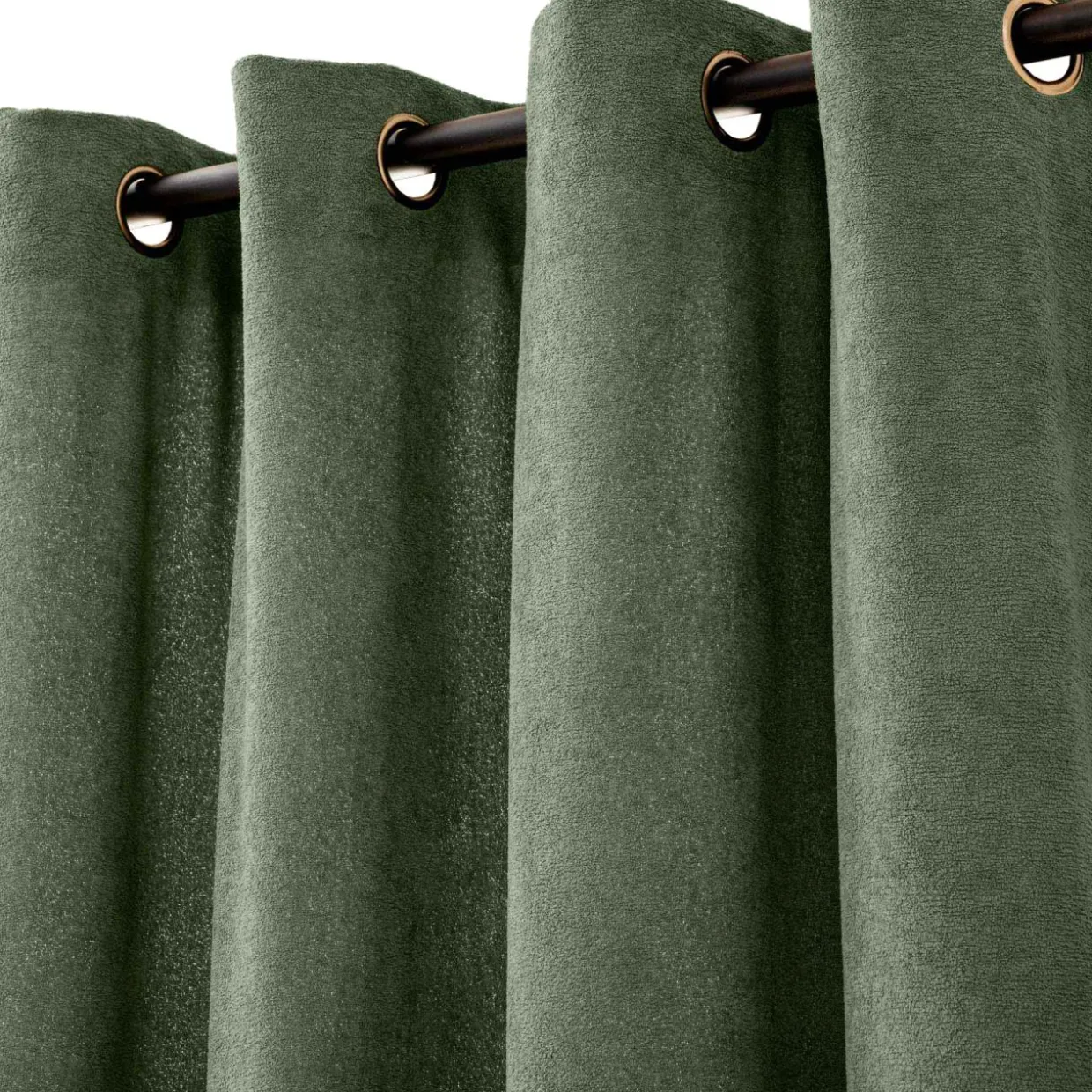 Rideau bouclette (140 x 260 cm) Winona Vert cédre