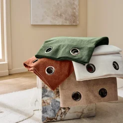 Rideau bouclette (140 x 260 cm) Winona Terracotta