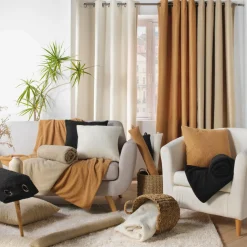 Rideau bouclette (140 x 240 cm) Wooly Ecru