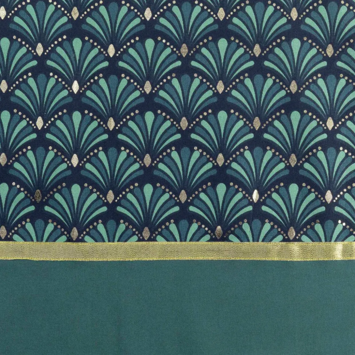 Rideau coton (140 x 240 cm) Artchic Bleu canard