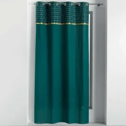 Rideau coton (140 x 240 cm) Artchic Bleu canard