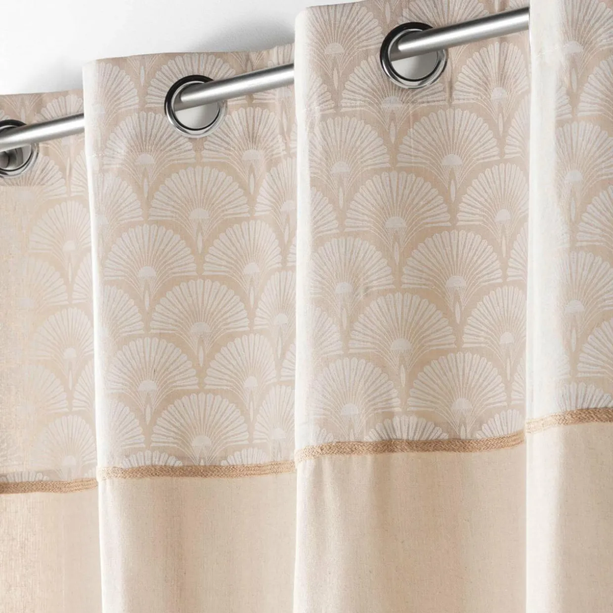 Rideau coton (140 x 240 cm) Bahina Beige