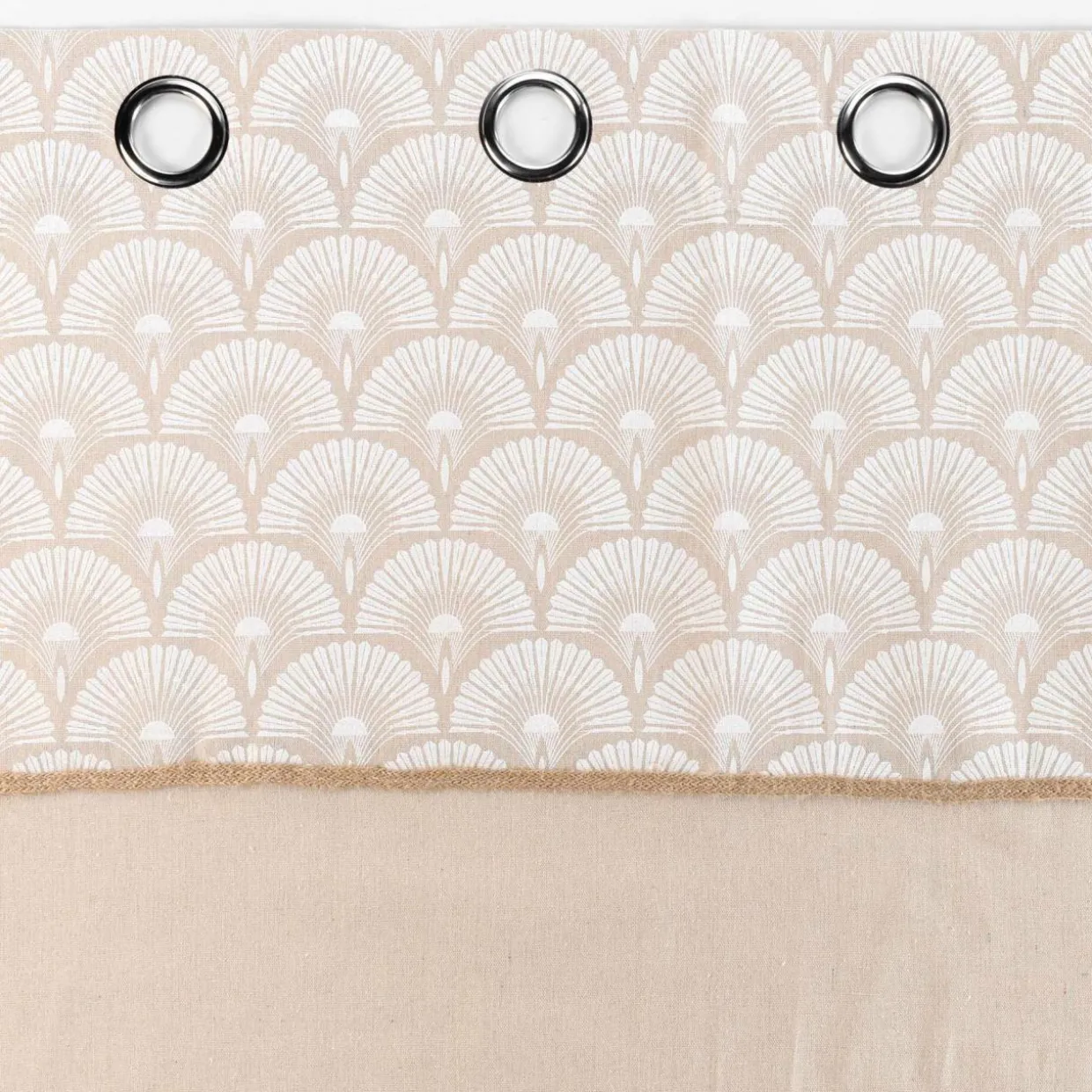 Rideau coton (140 x 240 cm) Bahina Beige