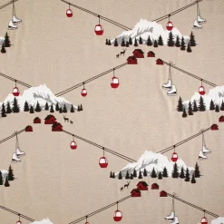 Rideau coton (140 x 260 cm) Chamonix Rouge