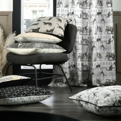 Rideau coton (135 x 250 cm) Haussmann Gris