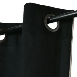Rideau coton (140 x 260 cm) Helios Noir