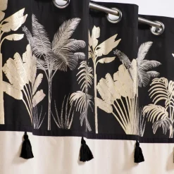 Rideau coton (140 x 240 cm) Karaba Noir