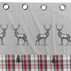 Rideau coton (140 x 240 cm) Megeve Rouge