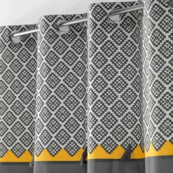 Rideau coton (140 x 240 cm) Neo Casa Gris