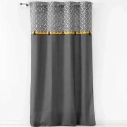 Rideau coton (140 x 240 cm) Neo Casa Gris