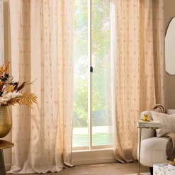 Rideau coton (140 x 280 cm) Ondine Blanc