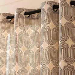 Rideau coton (140 x 240 cm) Ondine Noir