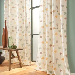 Rideau coton (140 x 280 cm) Palmelia Beige