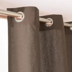 Rideau coton (140 x 260 cm) Pixel Taupe