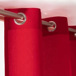 Rideau coton (140 x 260 cm) Pixel Rouge