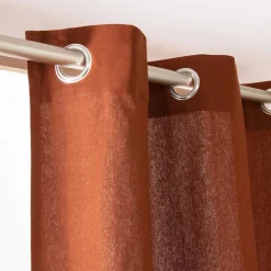 Rideau coton (140 x 260 cm) Pixel Terracotta