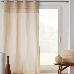 Rideau coton tufté (140 x 240 cm) Hilary Beige