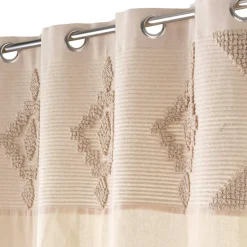 Rideau coton tufté (140 x 240 cm) Kamary Beige