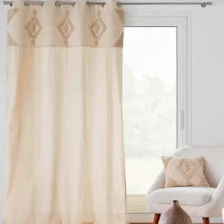 Rideau coton tufté (140 x 240 cm) Kamary Beige