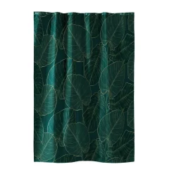 Rideau de douche à anneaux (180 x 200 cm) Jade Vert