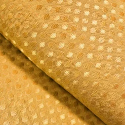 Rideau de douche effet tissé à anneaux (180 x 200 cm) Quartz Jaune ocre