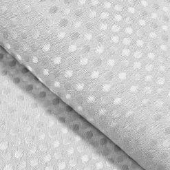 Rideau de douche effet tissé à anneaux (180 x 200 cm) Quartz Blanc