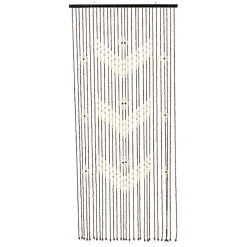 Rideau de porte perles bambou (90 x 200 cm) Roy Marron