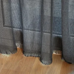 Rideau de porte tissé (135 x 225 cm) Natural Gris
