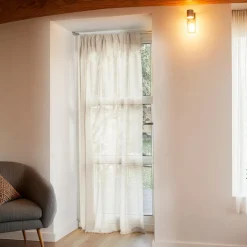 Rideau de porte tissé (135 x 225 cm) Natural Ecru