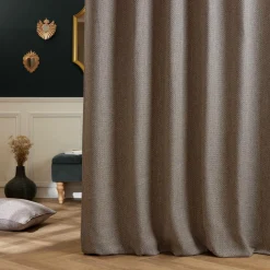 Rideau effet chiné (180 x 260 cm) James Gris galet