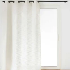 Rideau effet lin tissé (140 x 260 cm) Nando Ecru
