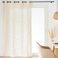 Rideau effet lin tissé (140 x 260 cm) Igor Ecru