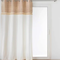 Rideau en coton et jute (140 x 240 cm) Cirrus Beige