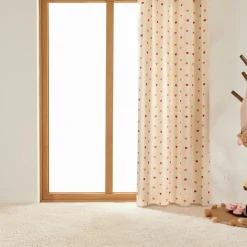 Rideau enfant coton recyclé (140 x 260 cm) Amour Multicolore