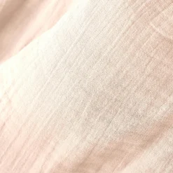 Rideau gaze de coton ajustable (180 x max 300 cm) Gaïa Rose poudré