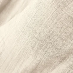 Rideau gaze de coton galon fronceur (140 x 240 cm) Gaïa Beige pampa