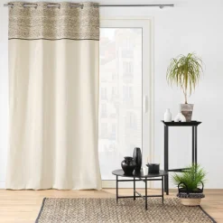 Rideau œillets (140 x 240 cm) Camalia Ecru
