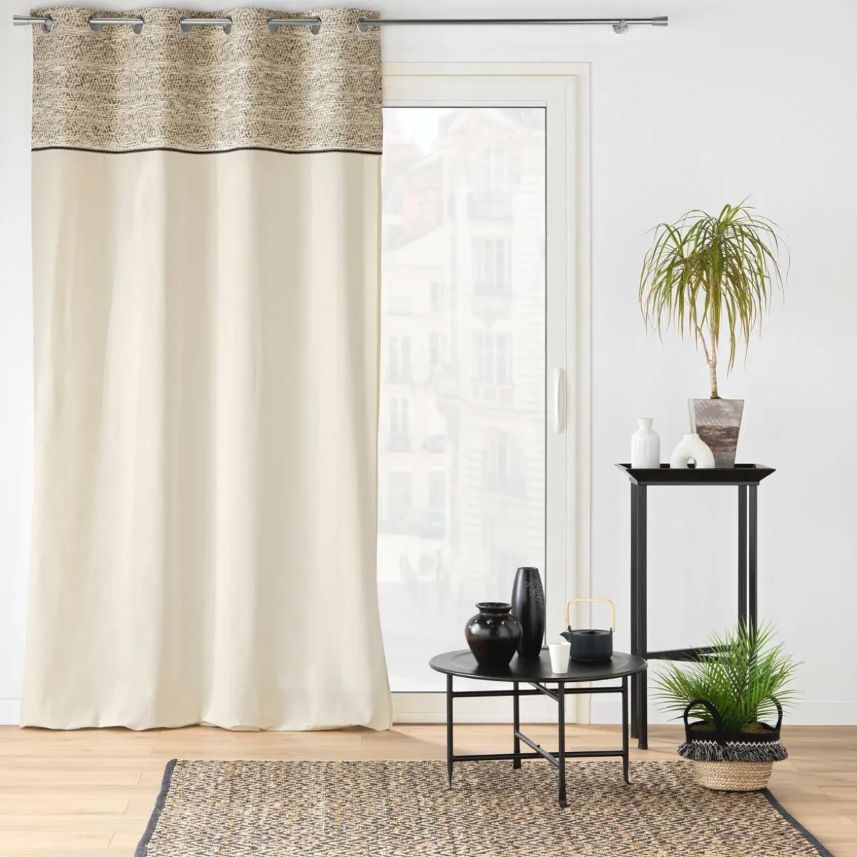 Rideau œillets (140 x 240 cm) Camalia Ecru