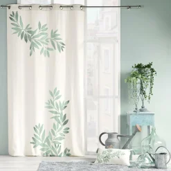 Rideau œillets (140 x 260 cm) Nymphea Vert menthe