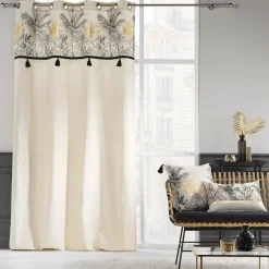 Rideau œillets (140 x 240 cm) Papaya Ecru