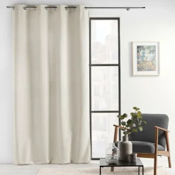 Rideau œillets velours (140 x 260 cm) Verra Beige