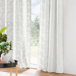 Rideau œillets velours (135 x 260 cm) Geolia Blanc