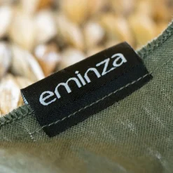 Rideau lin lavé ajustable (140 x max 270 cm) Louise Vert romarin