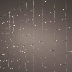 Rideau lumineux H1,50 m L2,25 m 240 LED Super chaser Blanc chaud