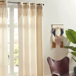 Rideau macramé (140 x 260 cm) Ritual Beige