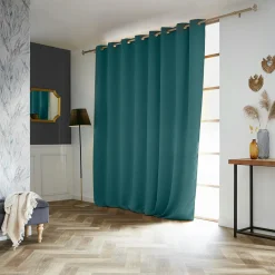 Rideau obscurcissant (280 x 260 cm) Dark Bleu canard